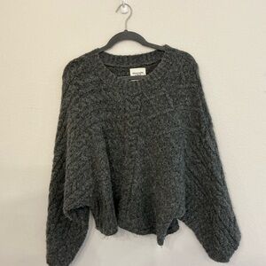 Abercrombie & Fitch Charcoal Knit Sweater